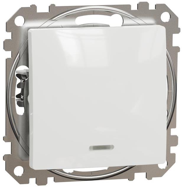 Девиаторен ключ с подсветка цвят Бял Sedna SE