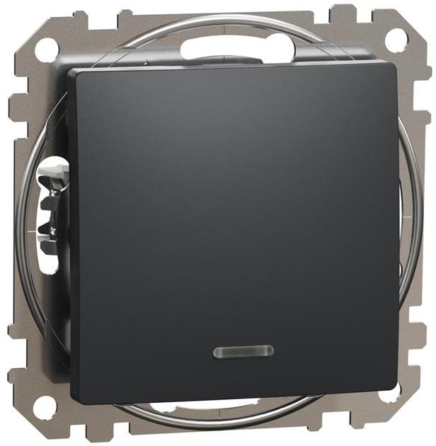 Девиаторен ключ с подсветка цвят Антрацит Sedna SE