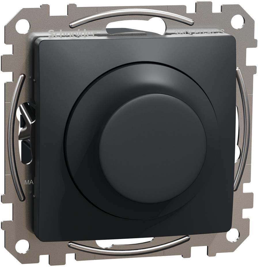 Димер ротативен R=3-370W LED=3-200VA цвят Антрацит Sedna SE