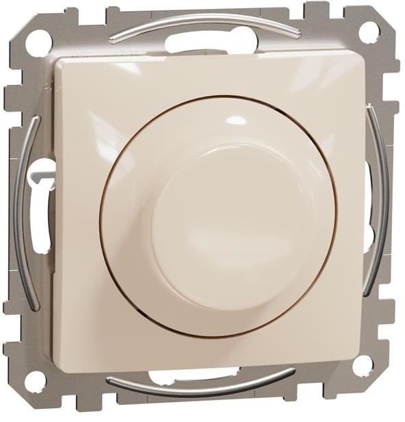 Димер ротативен R=5-200W C=5-150VA LED=5-100W цвят Крем Sedna SE