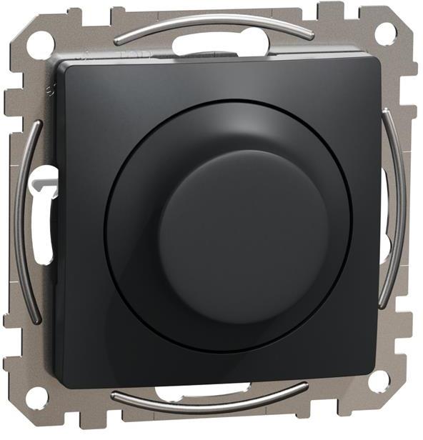 Димер ротативен R=5-200W C=5-150VA LED=5-100W цвят Антрацит Sedna SE