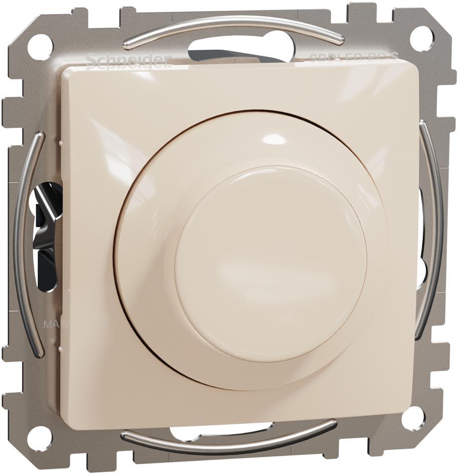 Димер ротативен R=3-370W LED=3-200VA цвят Крем Sedna SE