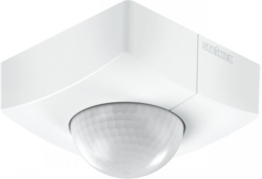 Датчик за присъствие PIR, за открит монтаж на таван, 360°, обхват D14m @ h=12m, IP54, IS 3360 MX, DALI2, Бял, Steinel