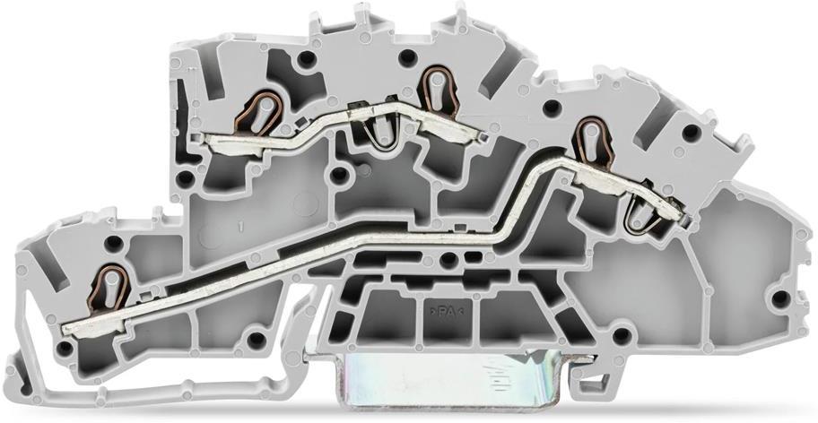 Редова клема L/L СИВА 2.5мм2 БЕЗВИНТОВА серия TOPJOB® S Wago