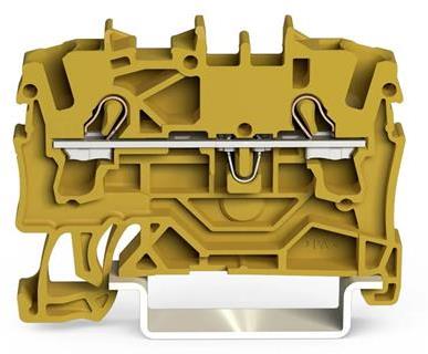 Редова клема ЖЪЛТА 2.5мм2 БЕЗВИНТОВА серия TOPJOB® S Wago