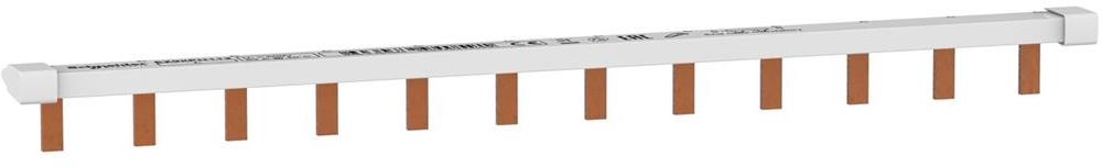 Захранващ гребен Easy 9 1P 10мм2 63A 12 прекъсвача L SE