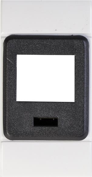 Лицев панел за 1х RJ45 Keystone, EVOLUTION 1 мод. цвят СИВ Scame