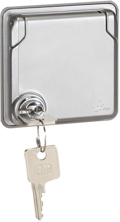 Контакт френски стандарт с ключ 16A IP55 Soliroc Legrand