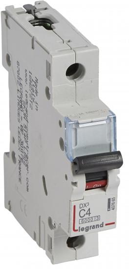 Автоматичен прекъсвач DX3 1P 4A крива С 6kA Legrand
