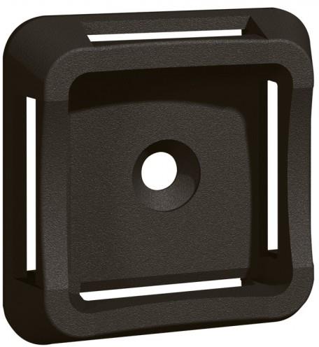 Основа за кабелна връзка 20мм лепяща 38х38мм черна с дебелина 9.4мм Legrand