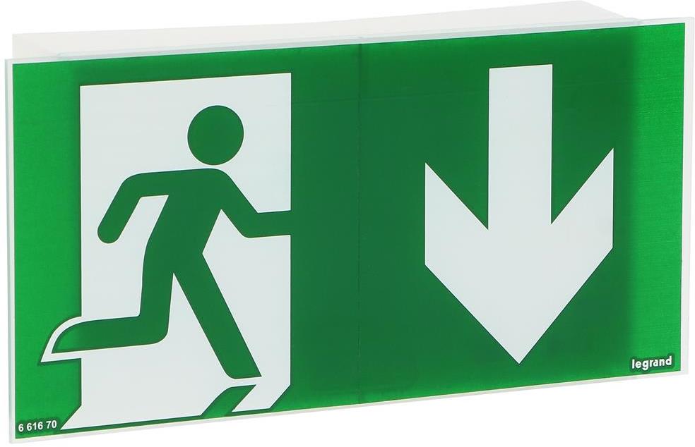 Авариен осветител X-light 180 100lm 1h IP42 с етикет Legrand