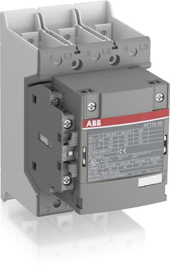 Контактор AF116-30-11B 3P 55kW (116A AC-3) 1NO+1NC 100...250V 50/60Hz ABB