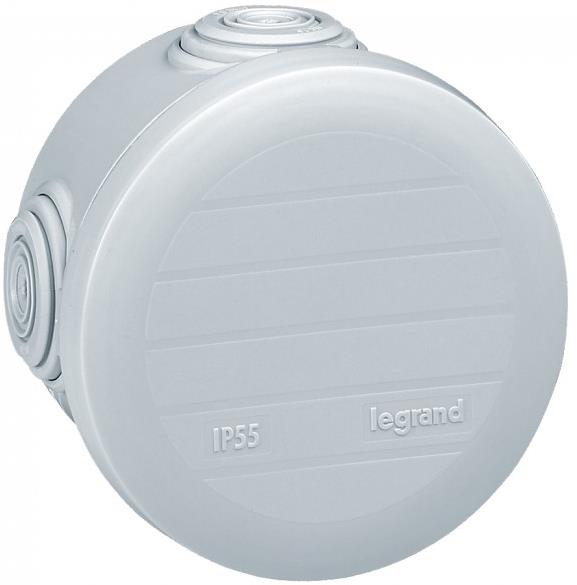 Разклонителна кутия открит монтаж Ø70x45мм IP55 цвят Бял Plexo Legrand