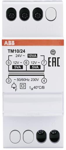 Модулен звънчев трансформатор TM10/24 12/24V 2 мод. ABB
