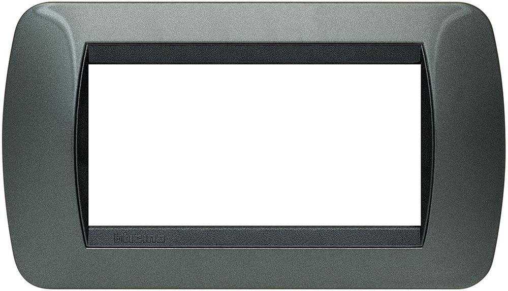 Рамка 4 мод. DARK STEEL TP LL International Bticino 