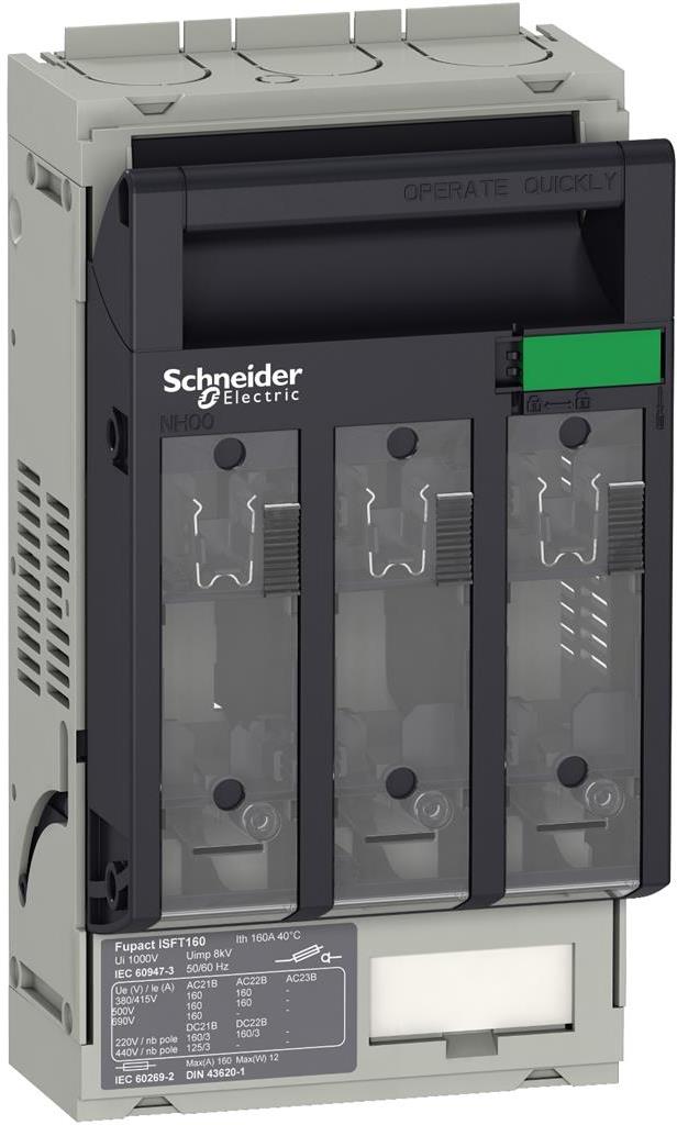 Разединител стопяем предпазител FuPacT ISFT 3P 160A NH00 SE
