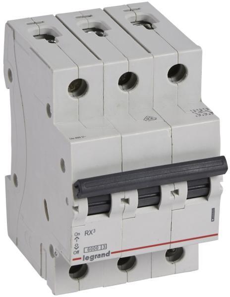 Автоматичен прекъсвач RX3 3P 10A крива В 6kA Legrand