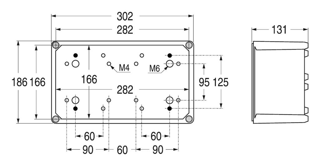 Полиестерна кутия 302x186x175мм IP67, UV, плътни стени, затваряне с винт, APO 31 ABB