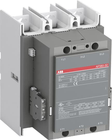 Контактор AF580-30-22 3P 315kW (580A AC-3) 2NO+2NC 100...250V 50/60Hz ABB