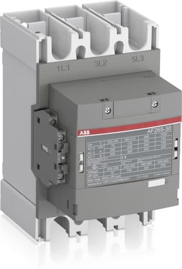 Контактор AF265-30-11 3P 132kW (265A AC-3) 1NO+1NC 24...60V 50/60Hz ABB