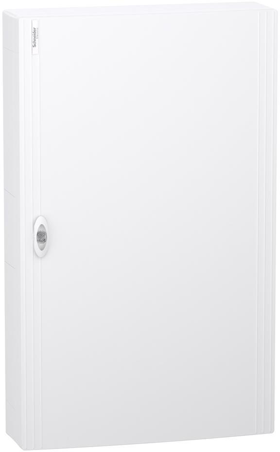 Табло за открит монтаж PrismaSet XS 120 модула (5х24) мод. с бяла плътна врата и Н и РЕ клеми SE