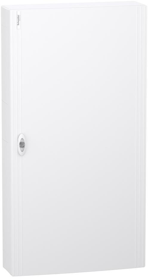 Табло за открит монтаж PrismaSet XS 144 модула (6х24) мод. с бяла плътна врата и Н и РЕ клеми SE