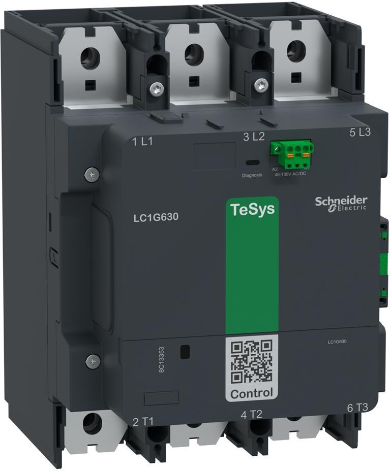 Контактор TeSys G 3P 375kW (630A AC-3) 1NO-1NC 100...250V 50/60Hz SE