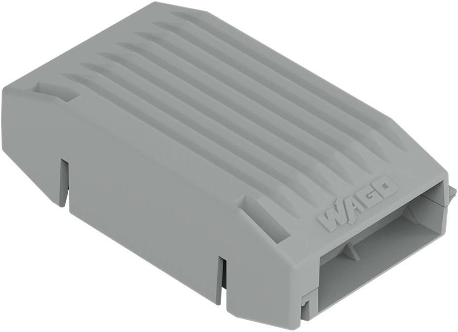 Кутия с гел GelBox Wago за клема Inline до 4мм2, IP x8, 56.9x17.8x32.7мм, сива 