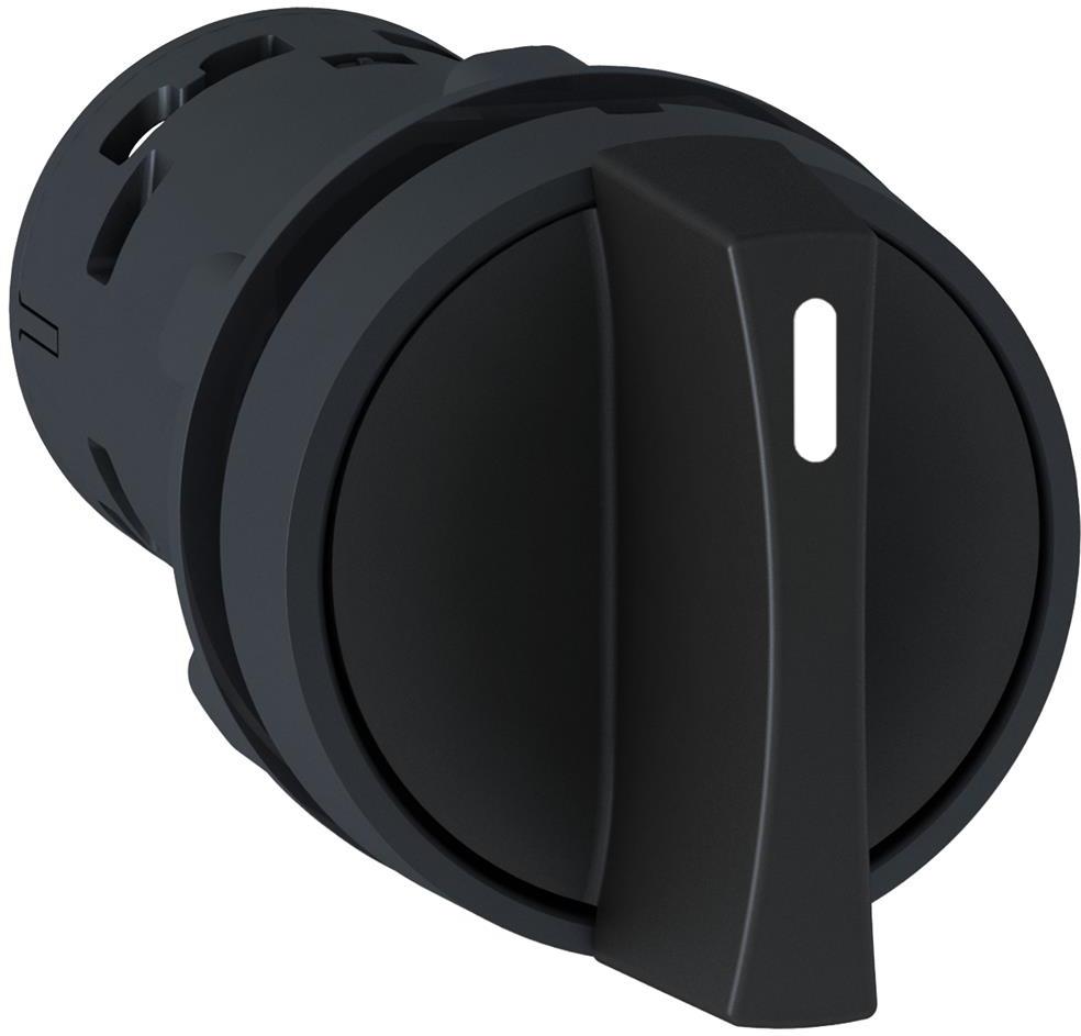 Превключвател монолитен черен 1-0-2 2NO Ø22mm XB7 SE