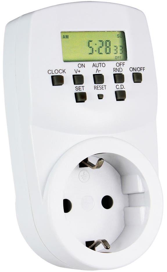 Таймер за контакт Седмичен, 1 минута минимален интервал, 16A Commel