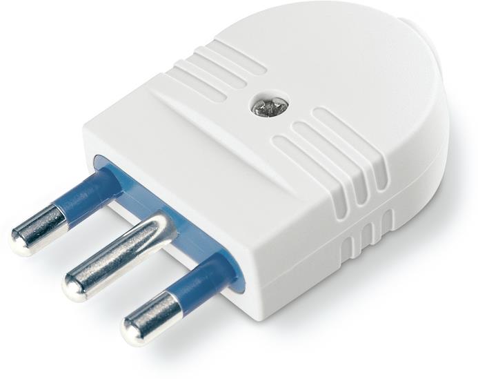 Щепсел италиански стандарт 16А AZZURRA цвят бял Scame