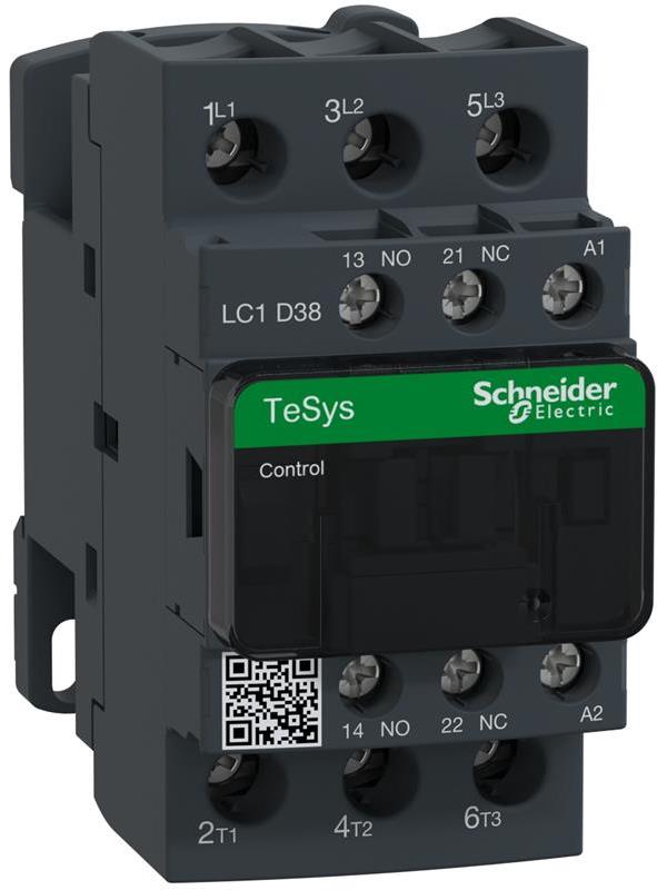 Контактор TeSys D 3P 18.5kW (38A AC-3) 1NO-1NC 380V 50/60Hz SE