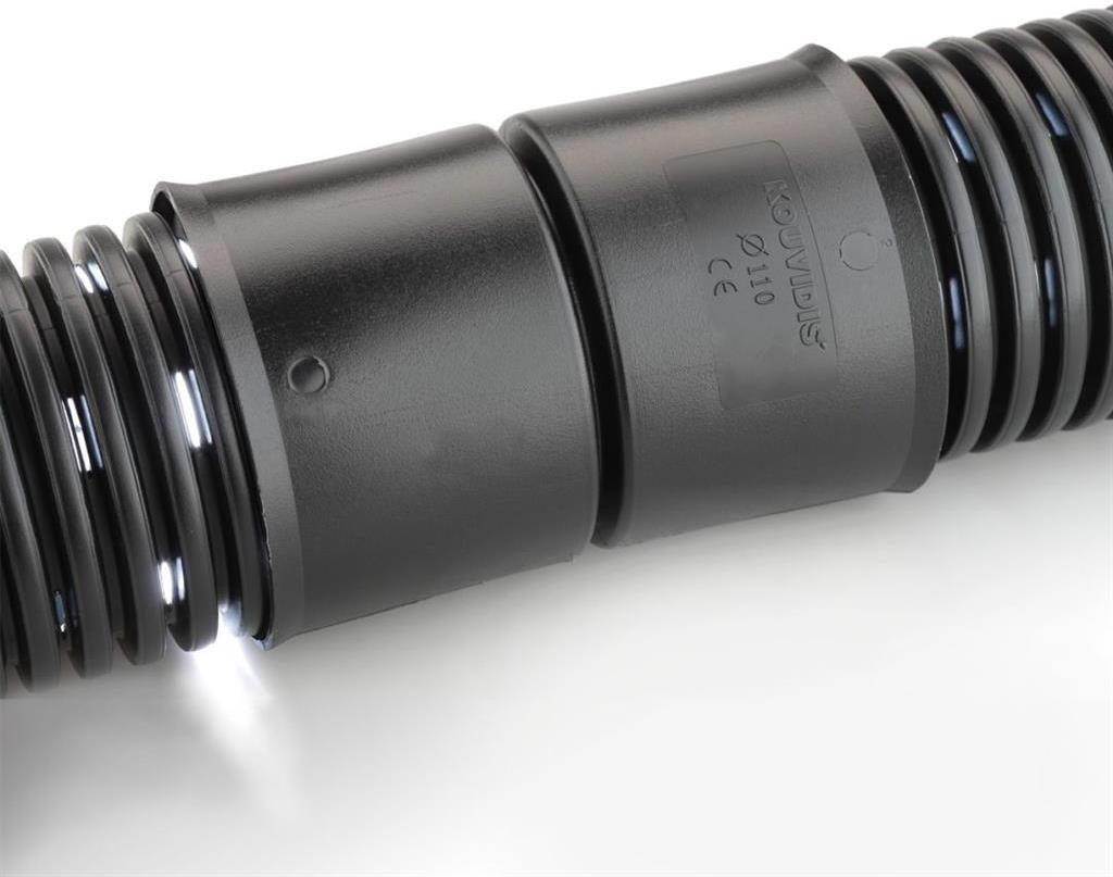 Муфа за тръба ф125мм IP40 цвят Черен HDPE UV Kouvidis