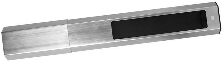 Модул CASIA 2 с 3x Шуко и USB A+C с щора, цвят ИНОКС, с възможност за ъглов монтаж, захранващ кабел 2м, Bachmann