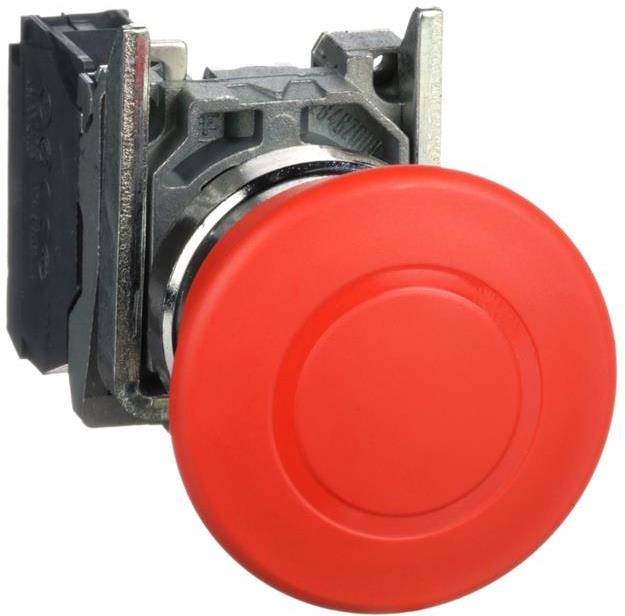 Авариен стоп червен Ф40мм 1NC Ø22mm XB4 SE