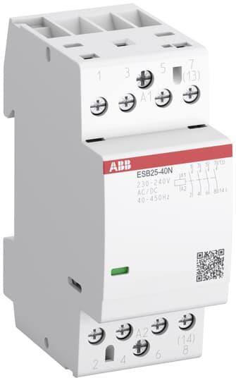 Модулен контактор ESB 25A 4NO 12ac/dc 2 мод. ABB