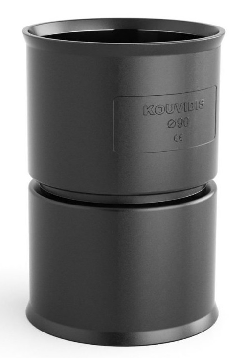 Муфа за тръба ф50мм IP40 цвят Черен HDPE UV Kouvidis