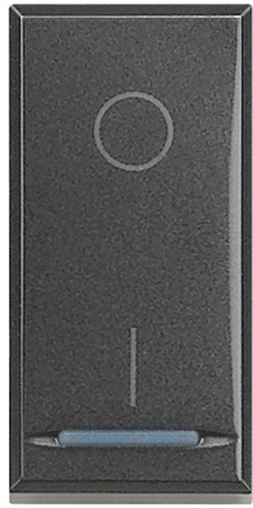 Двуполюсен ключ 1 мод. 16A цвят Антрацит Axolute Bticino