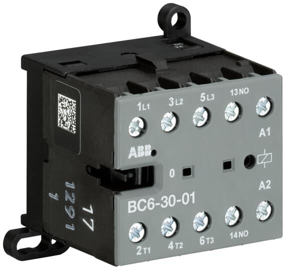 Контактор BC6-30-01 3P 4kW (12A AC-3) 1NC 24Vdc ABB