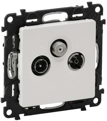 Розетка TV+R+SAT 1.5dB цвят бял Valena Life Legrand