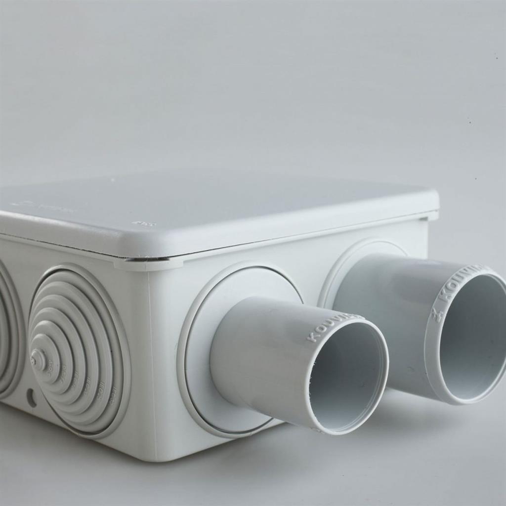 Адаптер за тръба ф20мм към разклонителна кутия 67x67/82x82 цвят Сив CONDUR Kouvidis