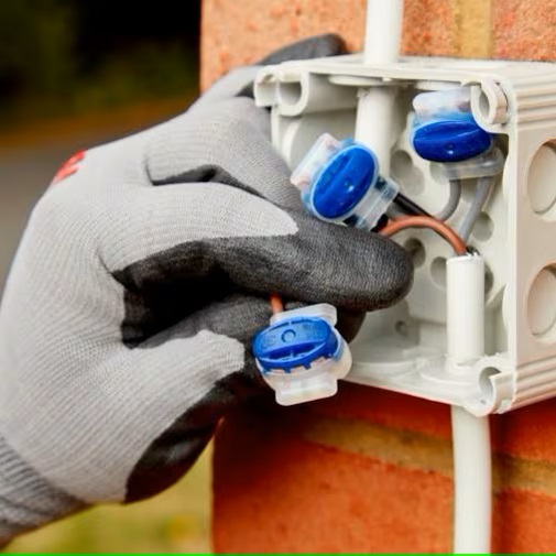 Бърза връзка с гел 3х 0.34-2.5мм2 за гъвкав/твърд меден проводник IPx8 17A 600V Scotchlok 314 3M