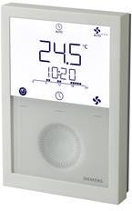 Термостат за отопление и охлаждане 5…40 °C с LCD дисплей и седмичен таймер, NFC, за 2/4 тръбни вентилаторни конвектори, Siemens