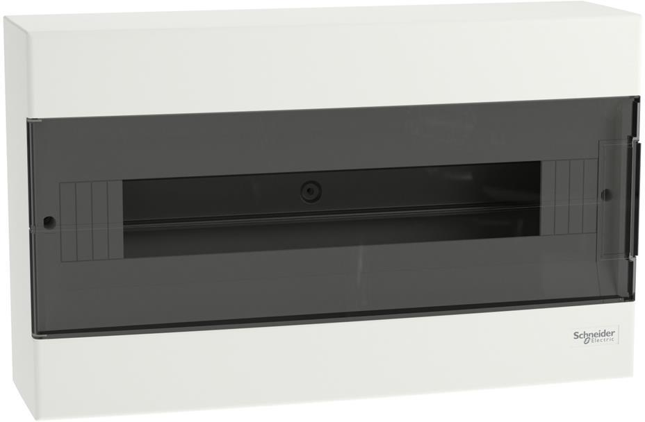 Табло за открит монтаж 18 мод. Easy 9 EU с прозрачна врата и Н и РЕ клеми SE