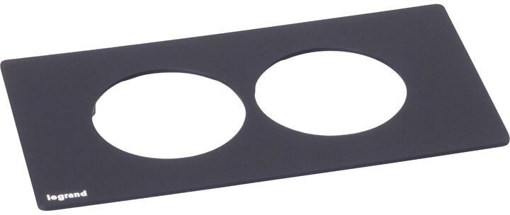 Рамка 2х, цвят ЧЕРЕН, Incara Disq'In Legrand