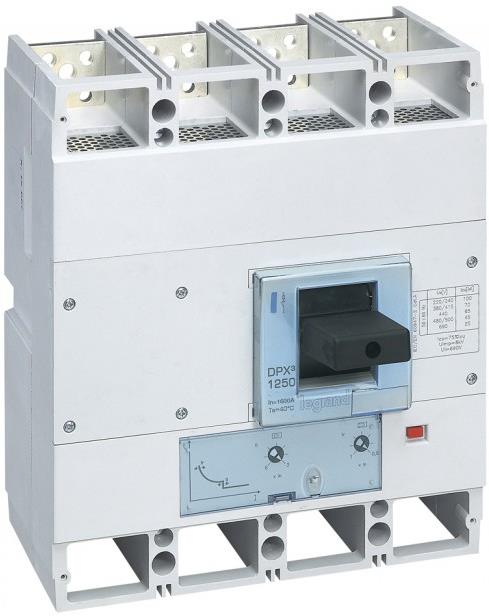 Автомат DPX3 1600 TM 4P 1000А 70кА регулируем (In x 0.8...1) Legrand