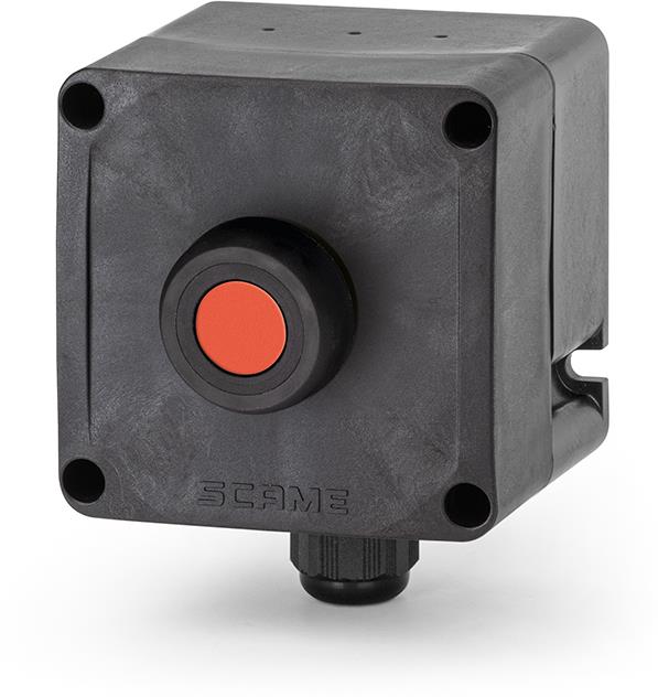 Взривозащитен бутон червен 1xM20 Ex 2GD Зона 1/2/21/22 IP66 1NO+1NC Scame