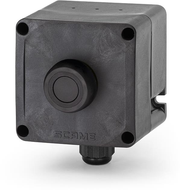 Взривозащитен бутон черен 1xM20 Ex 2GD Зона 1/2/21/22 IP66 1NO+1NC Scame