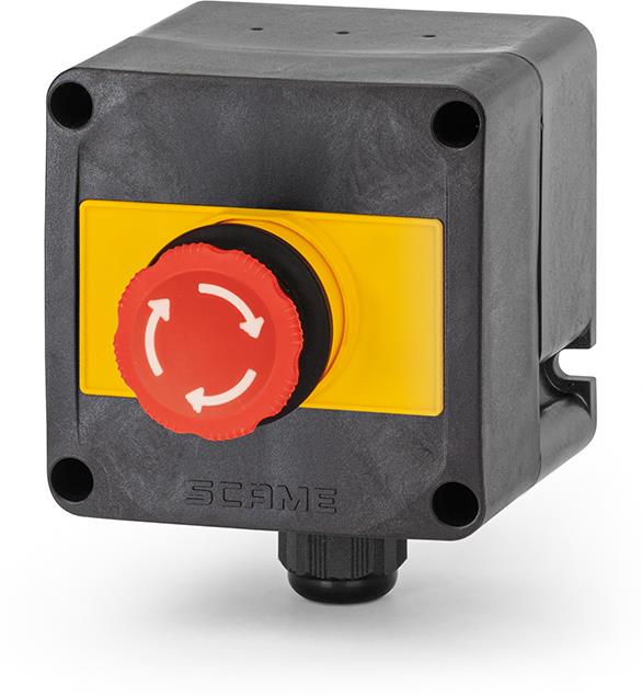 Взривозащитен авариен стоп 1xM20 Ex 2GD Зона 1/2/21/22 IP66 1NO+1NC Scame