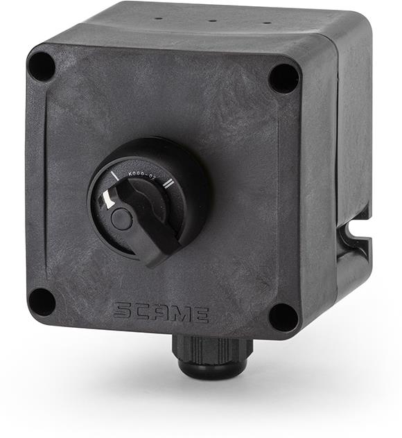 Взривозащитен превключвател черен 0-1 1xM20 Ex 2GD Зона 1/2/21/22 IP66 1NO+1NC Scame